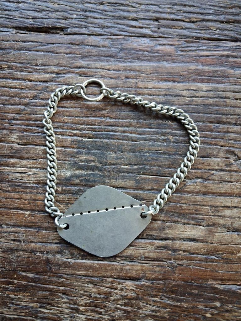 Plaque identité belge ww2 vierge, Collections, Enlèvement ou Envoi