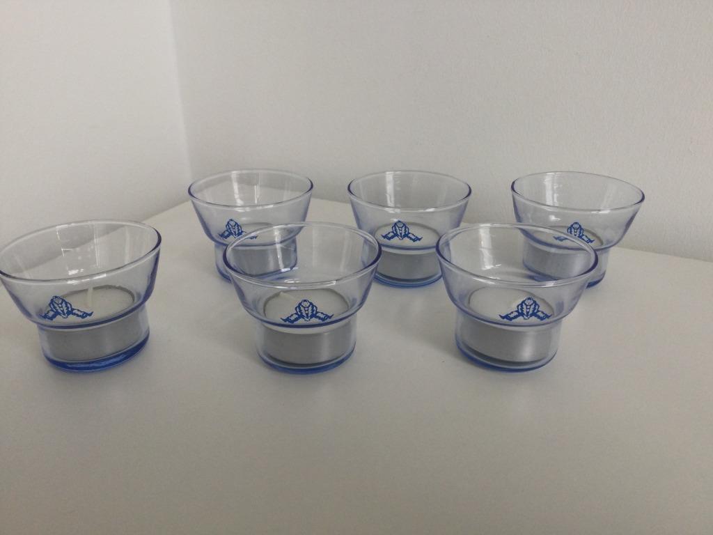 Set van 6 glazen kandelaars „SPA monopoly”, Verzamelen, Ophalen