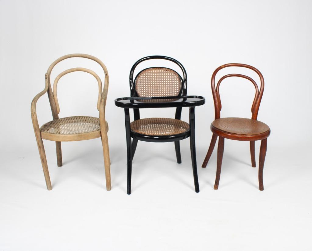 3 kleine Thonetstoelen, Ophalen
