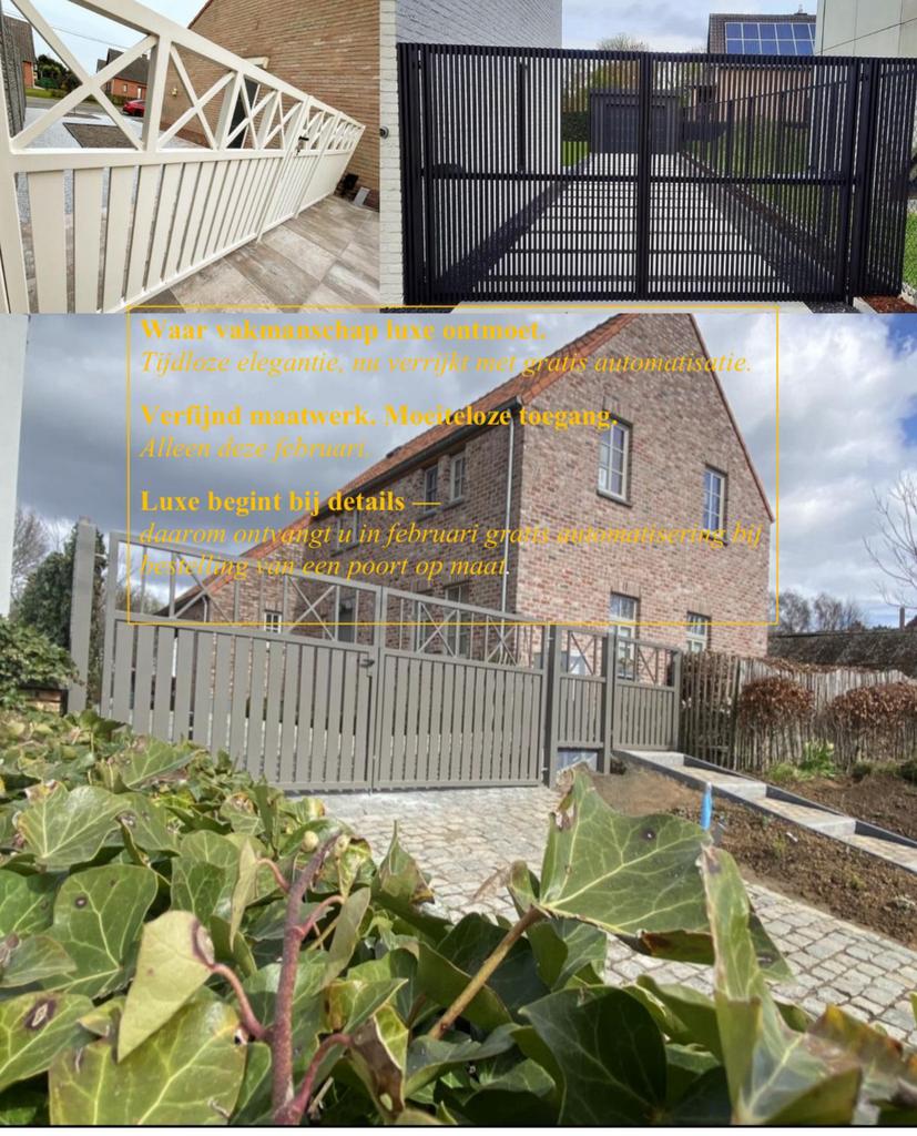 Poorten, Ophalen, 200 cm of meer, Nieuw, IJzer