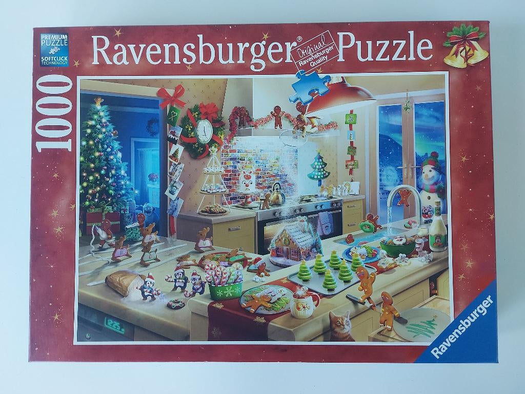 Mooie kerstpuzzels Ravensburger  Deel 1, Ophalen of Verzenden, 500 t/m 1500 stukjes, Gebruikt, Legpuzzel