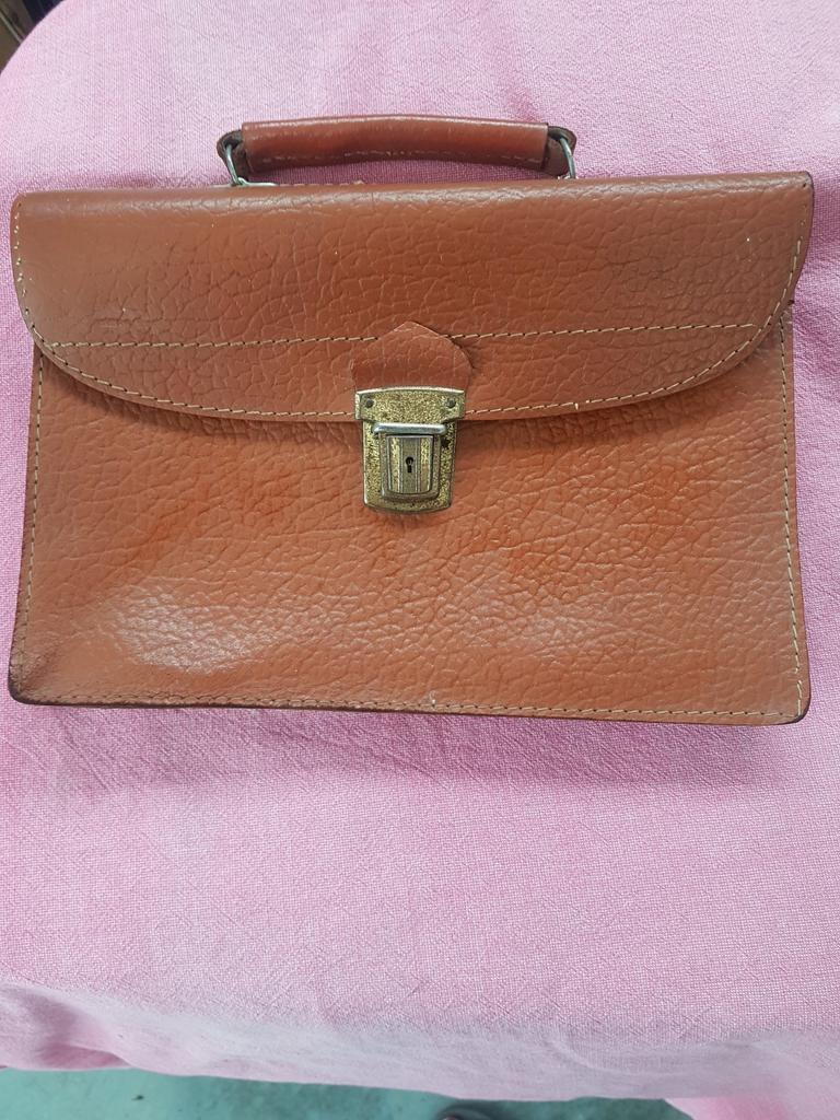 Sacoche en cuir pour enfant, Enlèvement, Utilisé, Brun