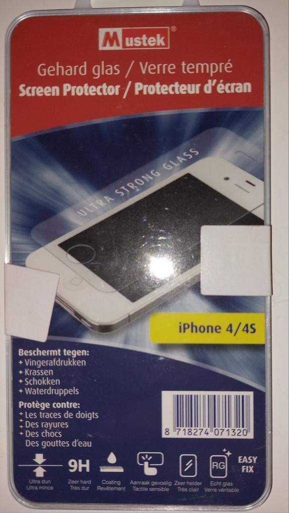 Mustek iPhone 4/4S schermbeschermer, Ophalen of Verzenden, Nieuw, Bescherming