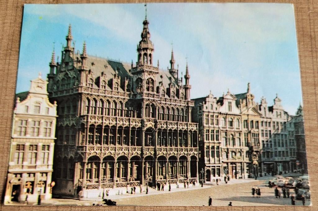 Oude fotoprent: Grote Markt, Brussel, Enlèvement ou Envoi, Utilisé, Autres sujets/thèmes, Gravure