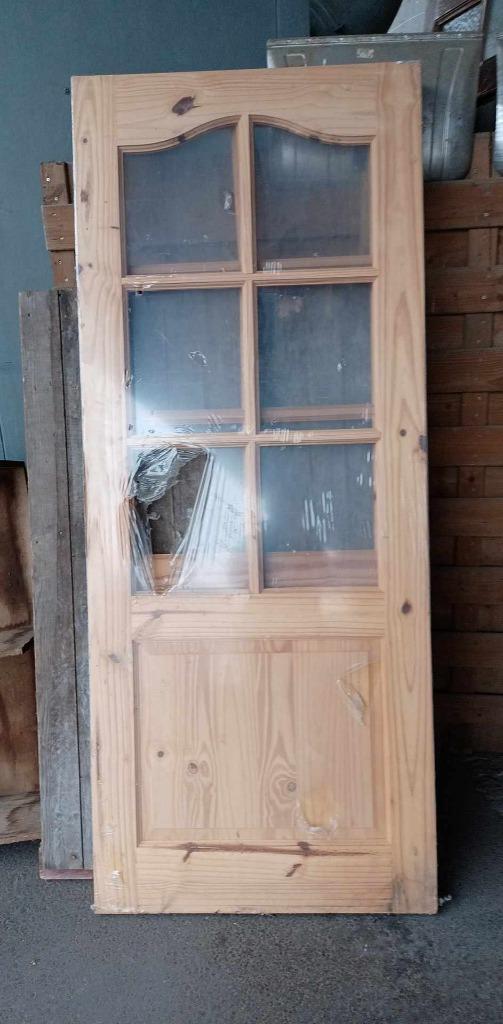 massief grenen deurbladen, Doe-het-zelf en Bouw, Deuren en Vliegenramen, Ophalen, 80 tot 100 cm, Binnendeur, Nieuw