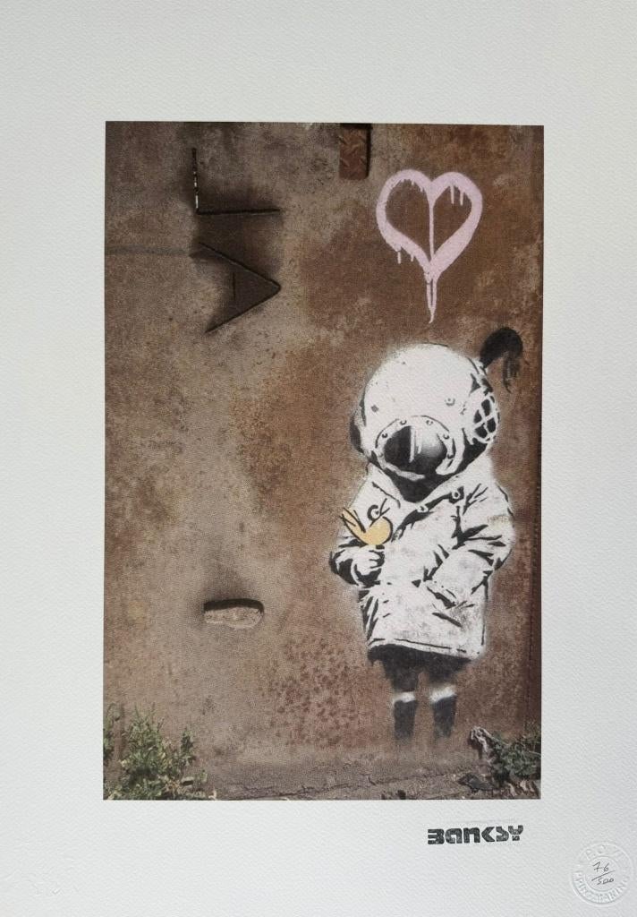 Banksy - La fille de l'espace et l'oiseau, Enlèvement ou Envoi