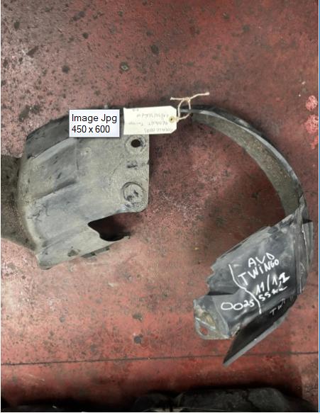 RENAULT TWINGO 1.1ESS/2010 BLANC COQUILLE AILE AVANT DROIT, Autos : Pièces & Accessoires, Autres pièces automobiles, Enlèvement ou Envoi