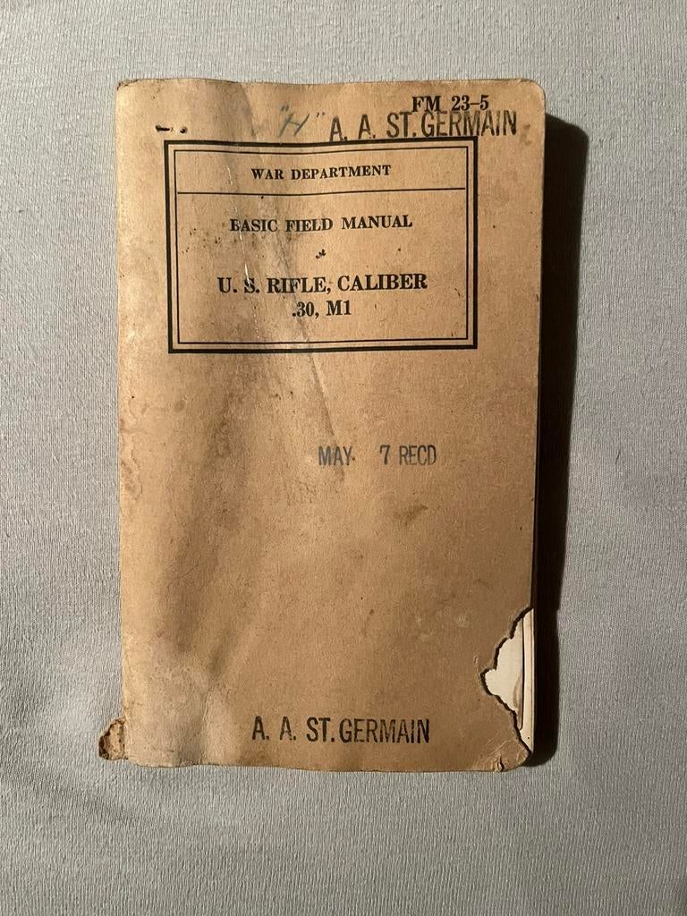 Champ de base Manuel US .30 M1, Collections, Envoi, Armée de terre, Autres types