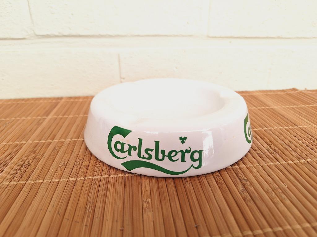 Carlsberg emaille asbak, Verzamelen, Ophalen of Verzenden, Gebruikt