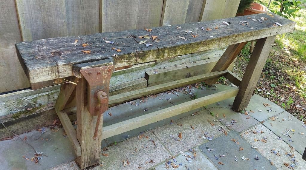 Antieke Werkbank. Banc de travail vintage, Enlèvement ou Envoi, Comme neuf