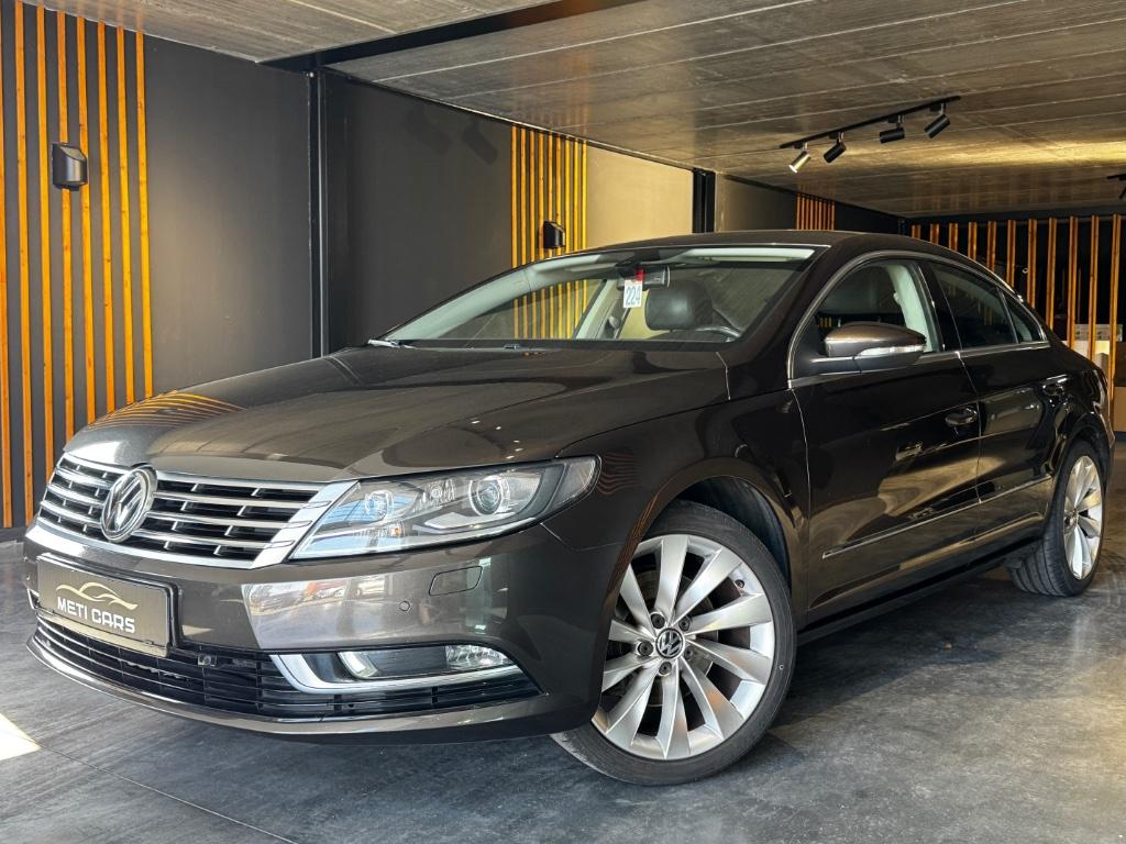 Volkswagen Passat CC 2.0 CR TDi BMT DSG | Xenon | Stoelverwa, Auto's, Volkswagen, Euro 5, 139 g/km, Zwart, Bruin