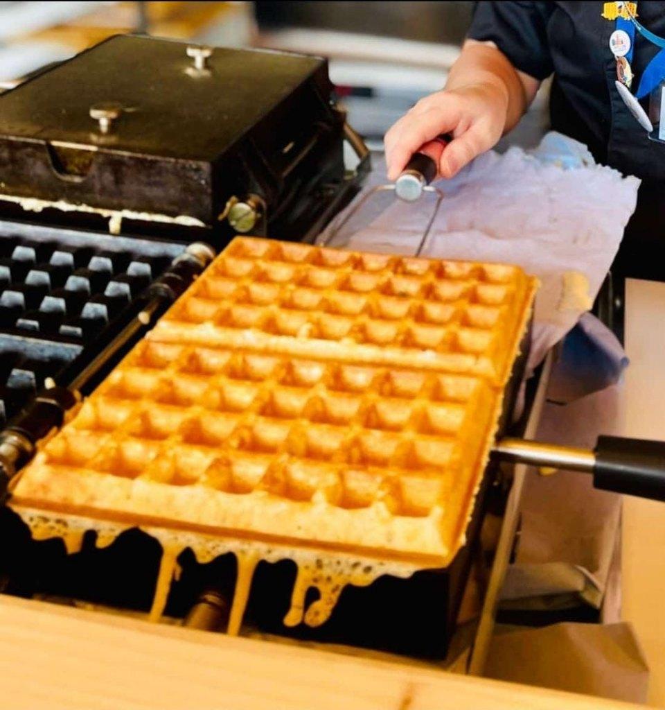dubbel Wafelijzer Krampouz Matt brusselse luikse wafels, Ophalen of Verzenden, Uitneembare platen, Gebruikt