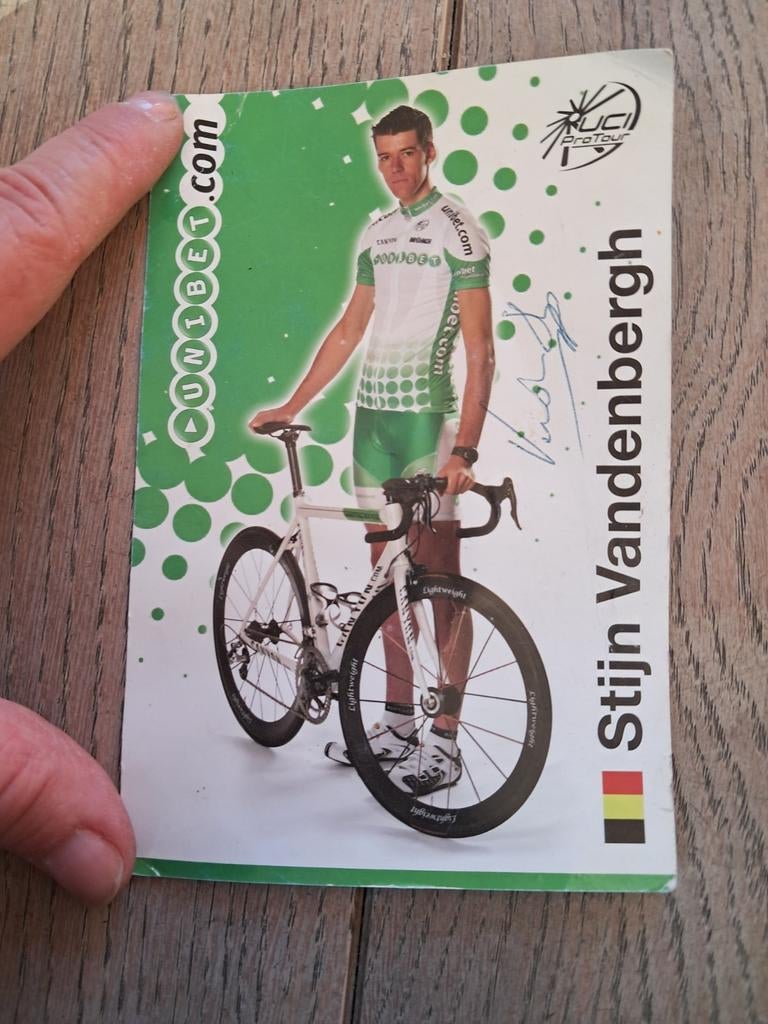 Ondertekende kaart Stijn Vandenbergh, Ophalen of Verzenden, Zo goed als nieuw