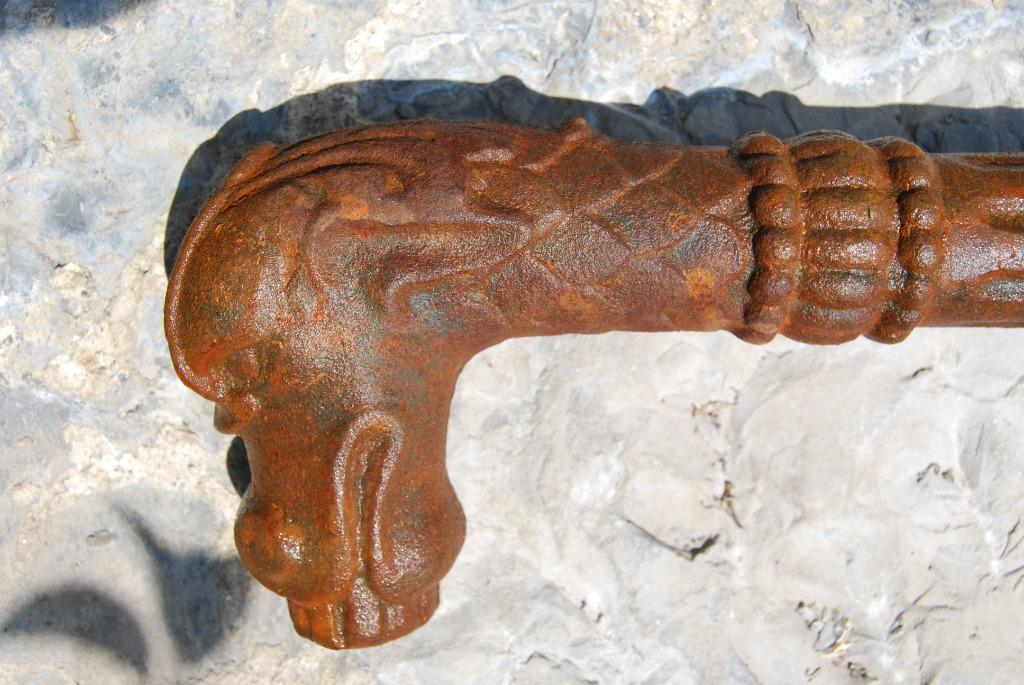 Waterstraal, waterspuwer, gietijzeren fonteinmond, Tuin en Terras, Ophalen of Verzenden, Zo goed als nieuw, Gietijzer, Fontein