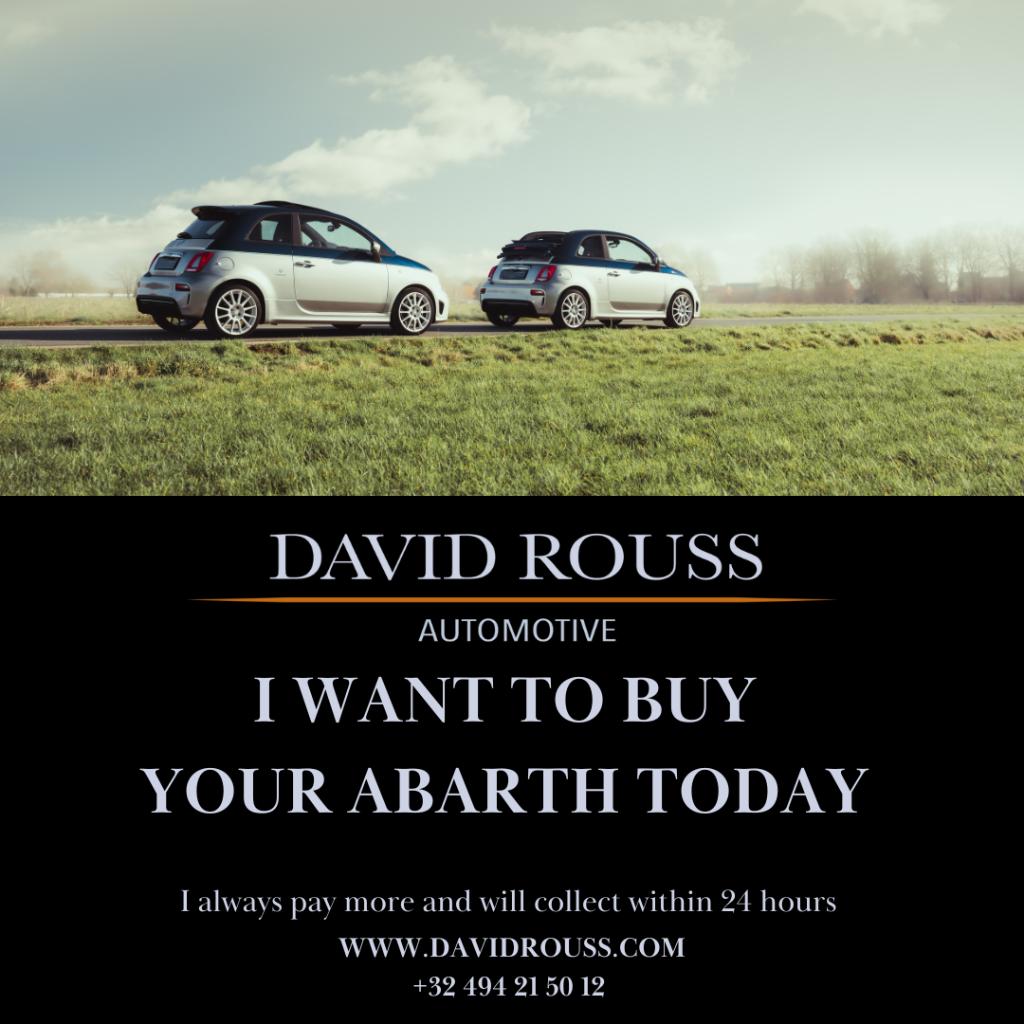 Abarth Verkopen? Snel, Efficiënt en Veilig bij David Rouss, Auto's, Abarth, Bedrijf, Te koop