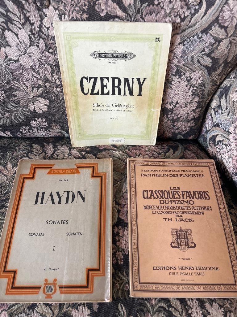 3 boeken klassieke muziekpartituren piano, Enlèvement, Piano
