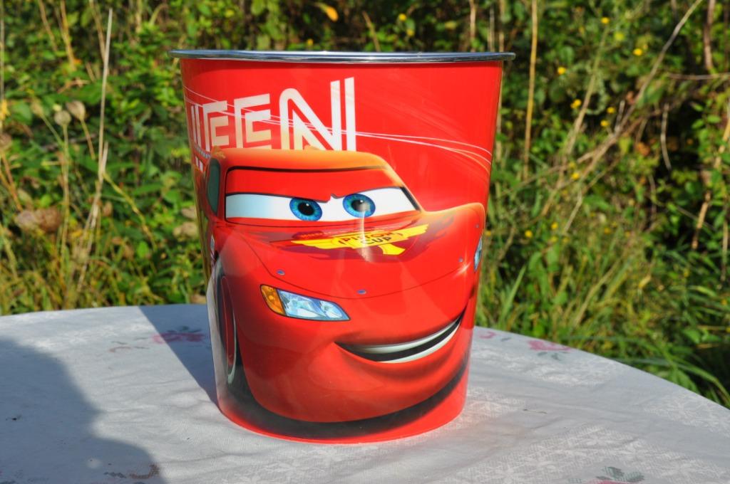 poubelle plastique cars mc queen, Moins de 10 litres, Moins de 50 cm, Enlèvement ou Envoi, Comme neuf