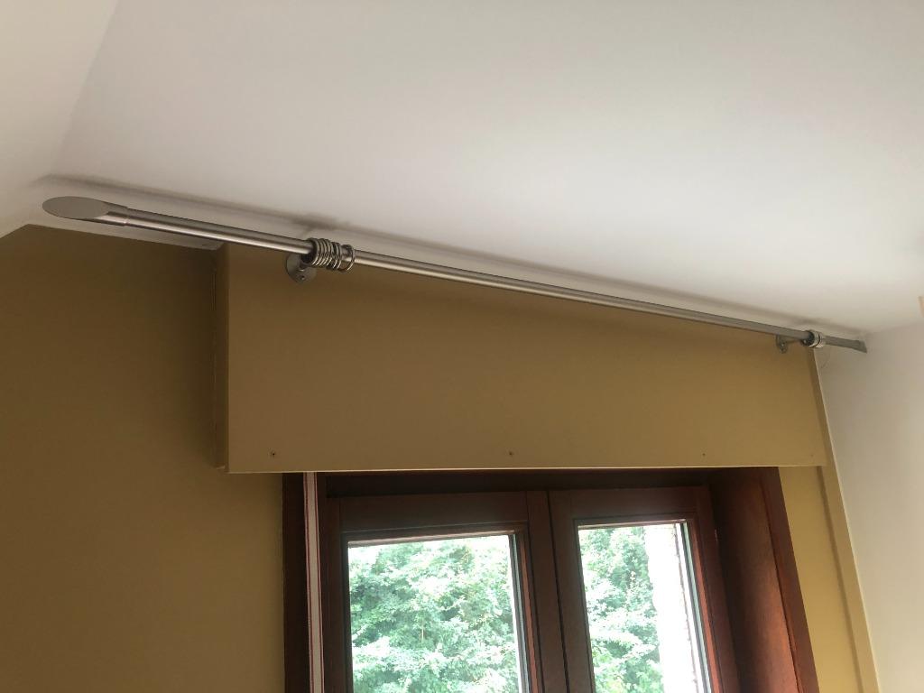 WONEN - gordijnroede - modern - RVS look, Ophalen, Zo goed als nieuw, Beige