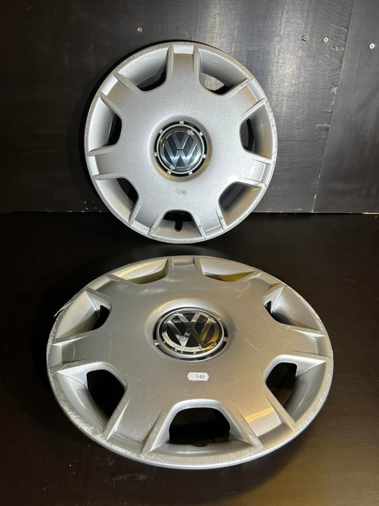2 originele VW Polo Golf 4 14" wieldoppen, Auto diversen, Wieldoppen, Gebruikt, Ophalen of Verzenden