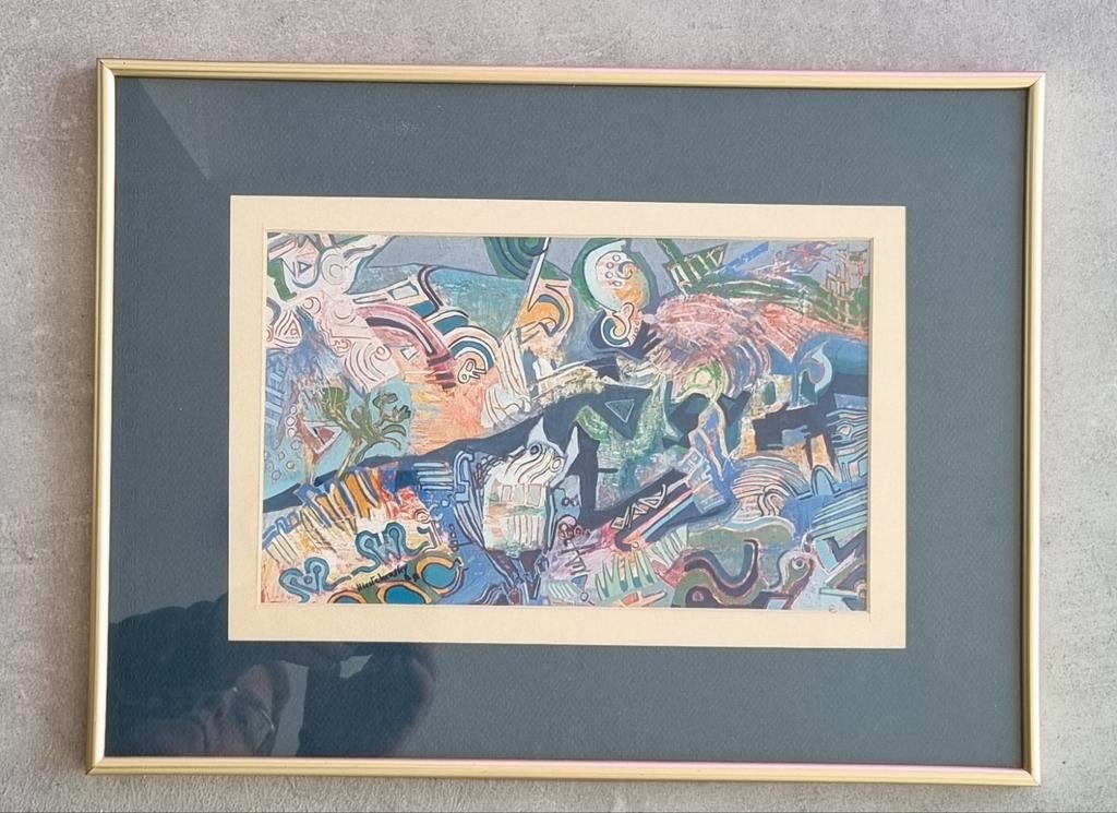 Peinture Boris Mestchersky sous cadre, Antiquités & Art, Enlèvement ou Envoi