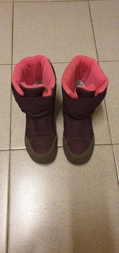 Warme snow boots paars met roze, Ophalen, Zo goed als nieuw, Snowboots