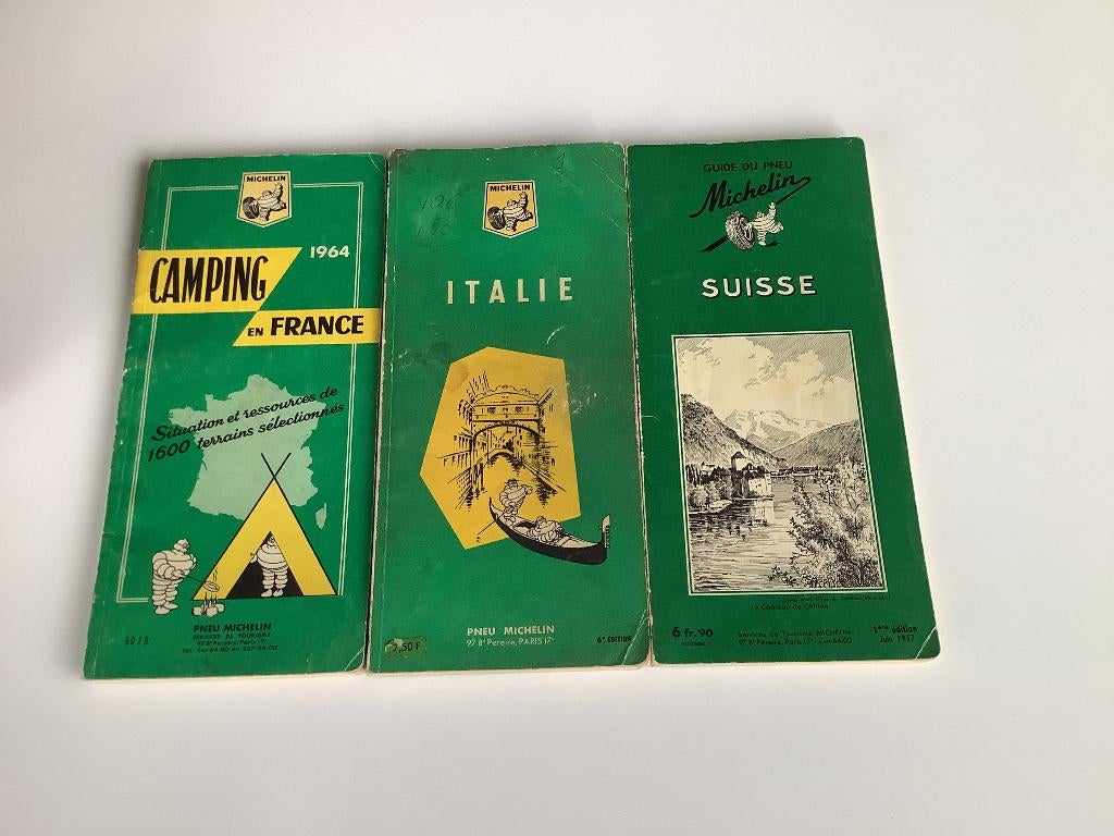 Groene Michelingidsen Frankrijk jaren 60'(voor verzamelaars), Boeken, Gelezen, Michelin, Michelin Editions, Europa