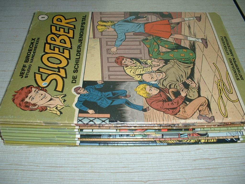 strips van sloeber  nrs tussen 1 en 15, Boeken, Stripverhalen, Meerdere stripboeken, Ophalen of Verzenden, Jeff Broeckx