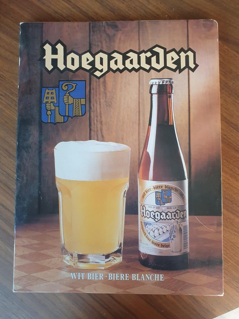 Karton Reclamebord - Hoegaarden 1989 -, Ophalen of Verzenden, Gebruikt, Reclamebord