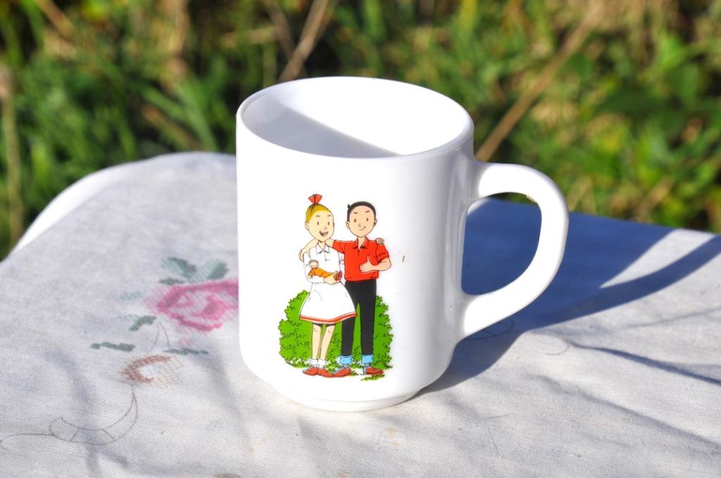 mug arcopal bob et bobette (2), Ophalen of Verzenden, Suske en Wiske, Zo goed als nieuw, Overige typen