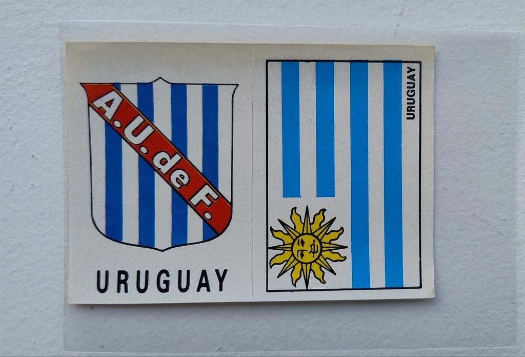 Panini Mexico 70: Flag & Shield Uruguay, Ophalen of Verzenden