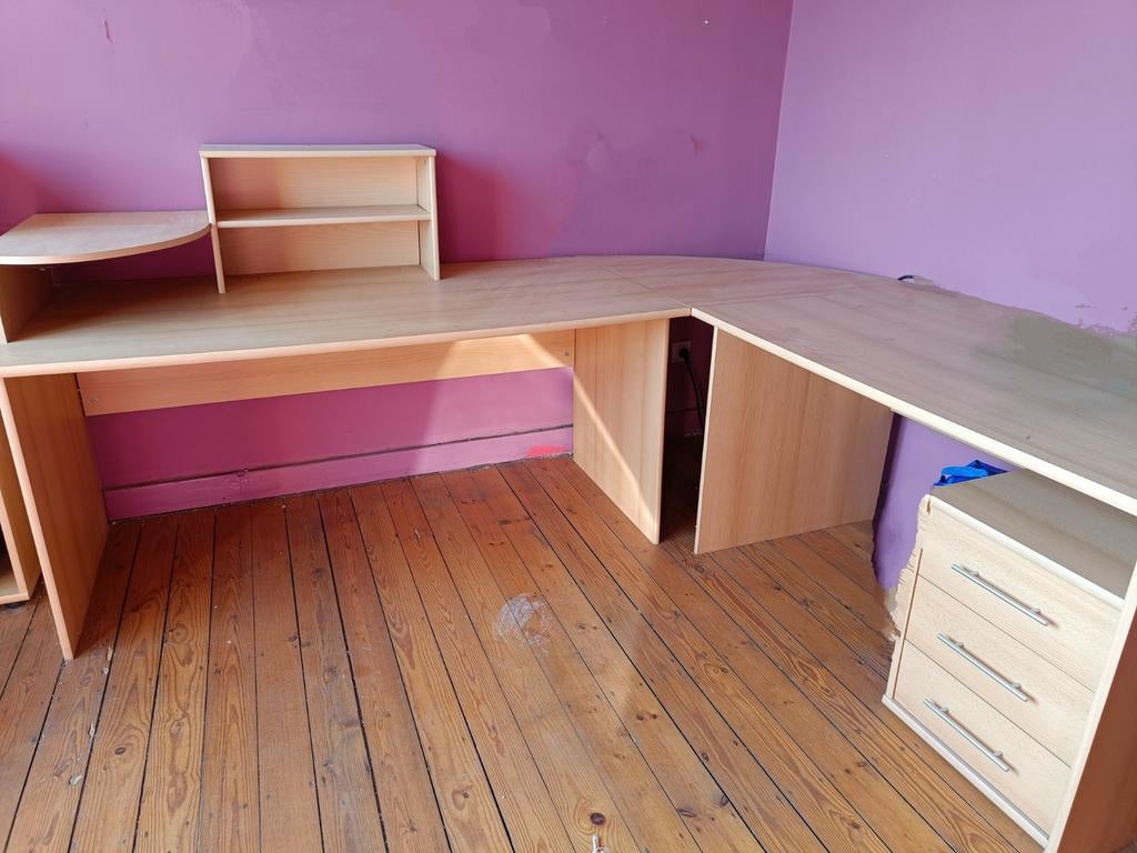 Ensemble bureaux + étagères+ armoire + chaise, Maison & Meubles, Bureaux, Enlèvement, Utilisé