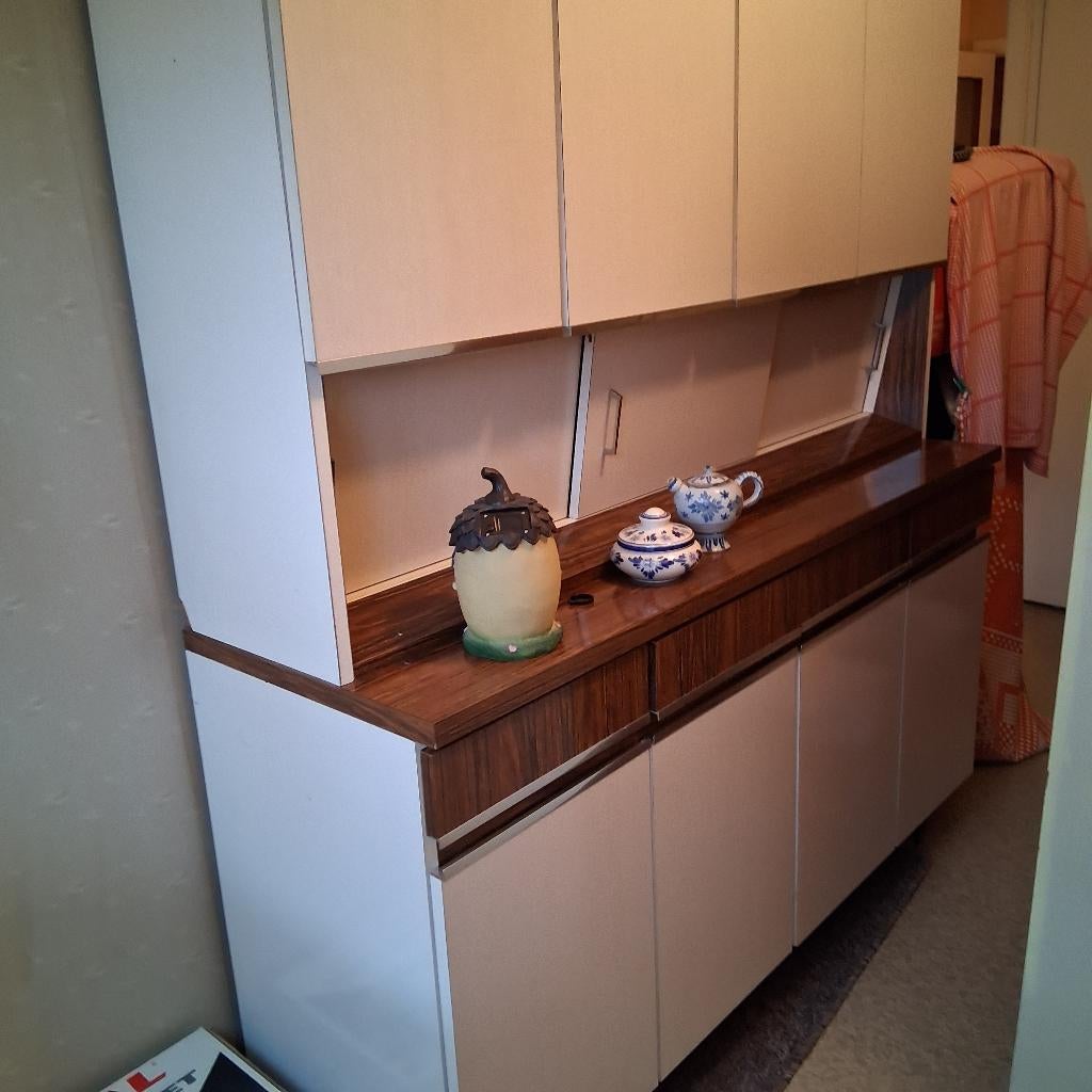 Keuken meuble vintage, Brillant ou Laqué, Enlèvement, Utilisé, Cuisine à paroi simple