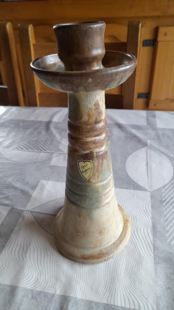 grand bougeoir en grès Gregoire, Antiquités & Art, Enlèvement ou Envoi