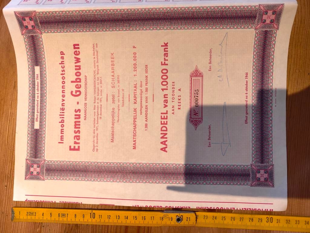 Immobiliënvennootschap Erasmus - Gebouwen, SA, Enlèvement ou Envoi