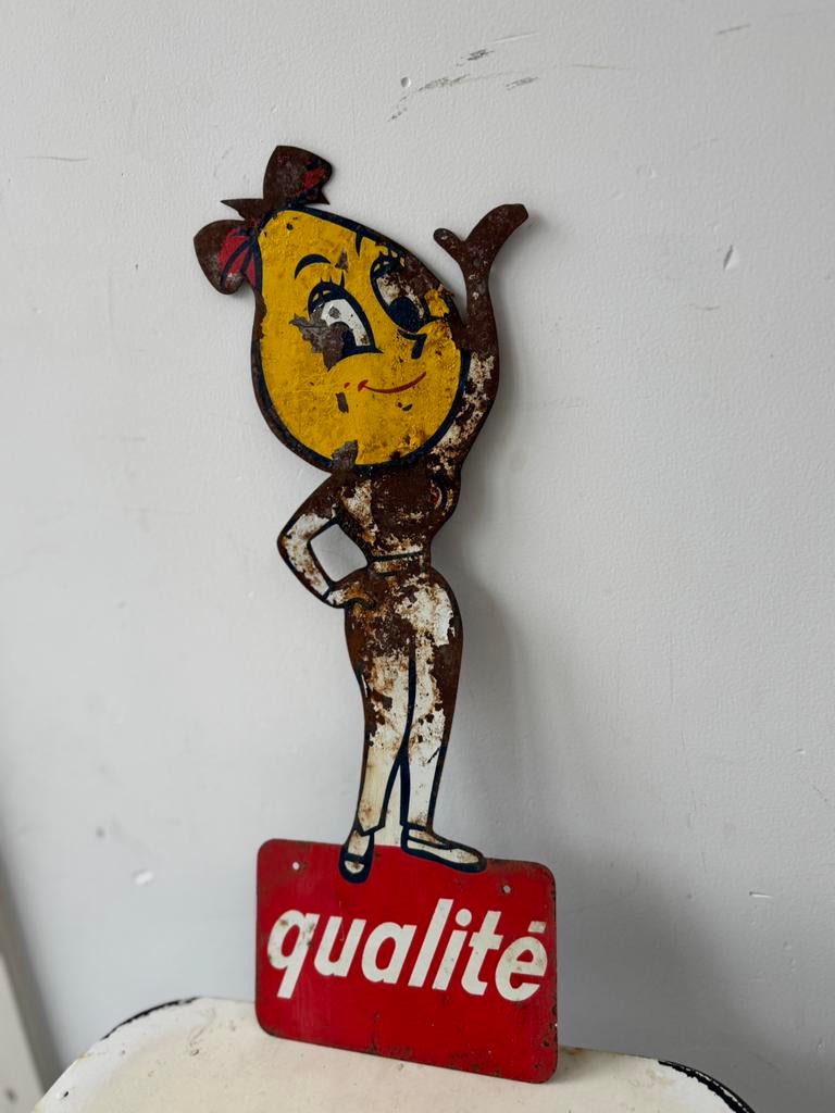 Ancienne publicité vintage Esso Pin Up !, Collections, Marques & Objets publicitaires, Enlèvement ou Envoi, Utilisé, Panneau publicitaire