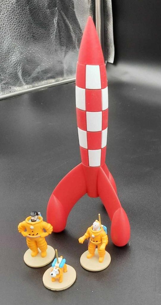 Ensemble Tintin lune, Collections, Statues & Figurines, Neuf, Enlèvement ou Envoi