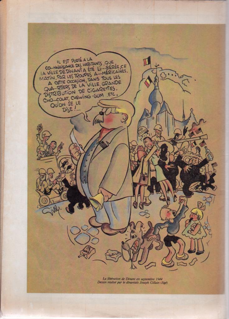 Dessin de JIJÉ ( Joseph GILLAIN ) de 1944 dans LE MOSAN, Envoi, Comme neuf