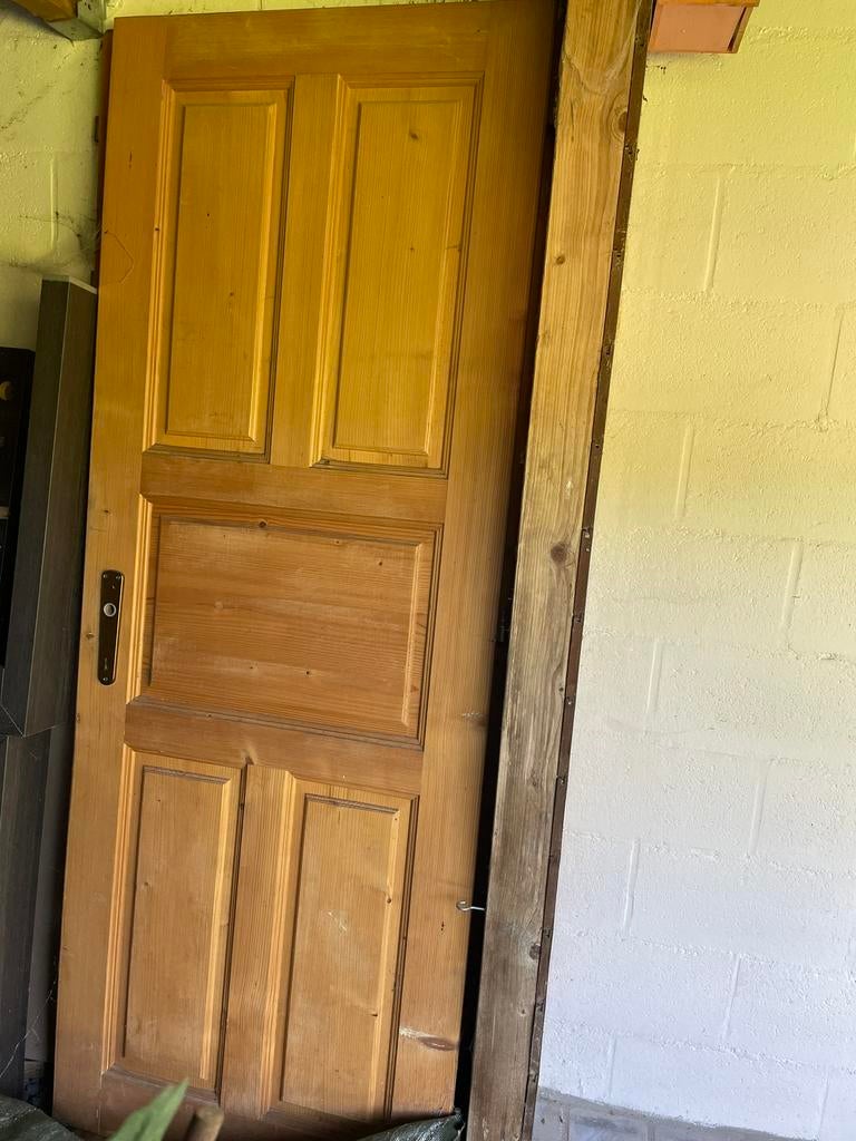 Porte intérieur en sapin massif, Bricolage & Construction, Enlèvement, Comme neuf