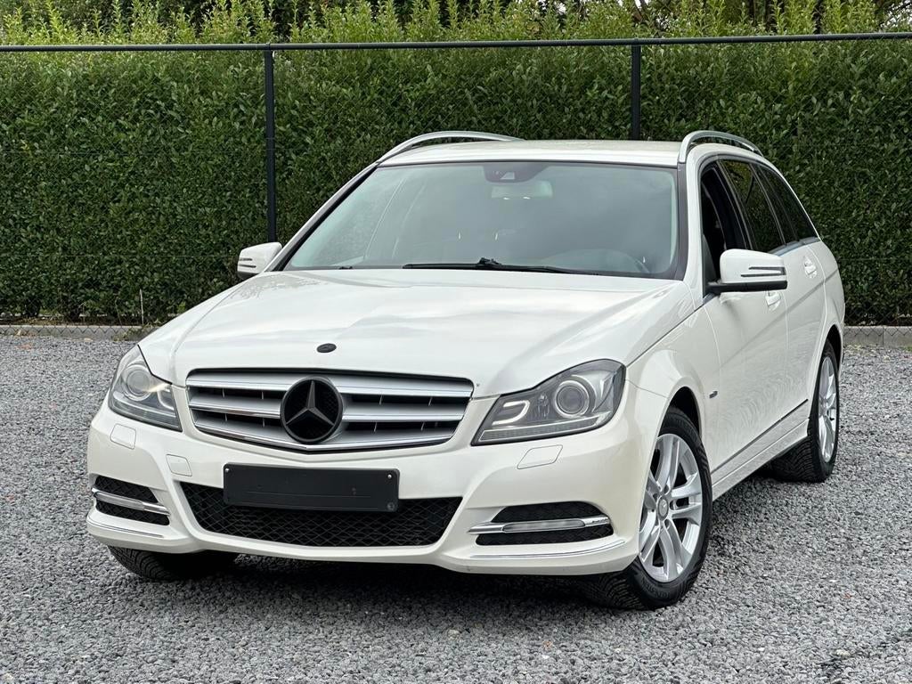 Mercedes c200 CDI 2.2Cc 136Pk 2011 euro 5 veel opties, Bluetooth, Euro 5, Wit, Leder
