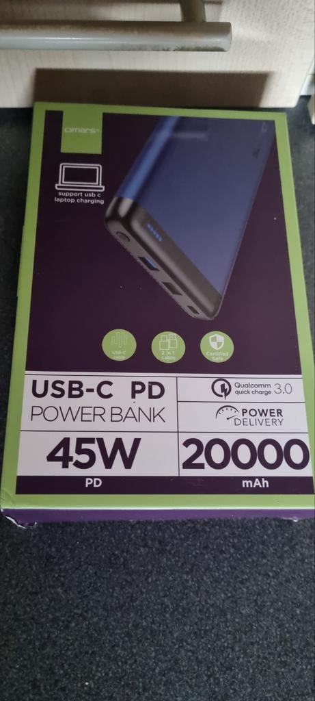 Powerbank van 20.000 mah, Ophalen of Verzenden