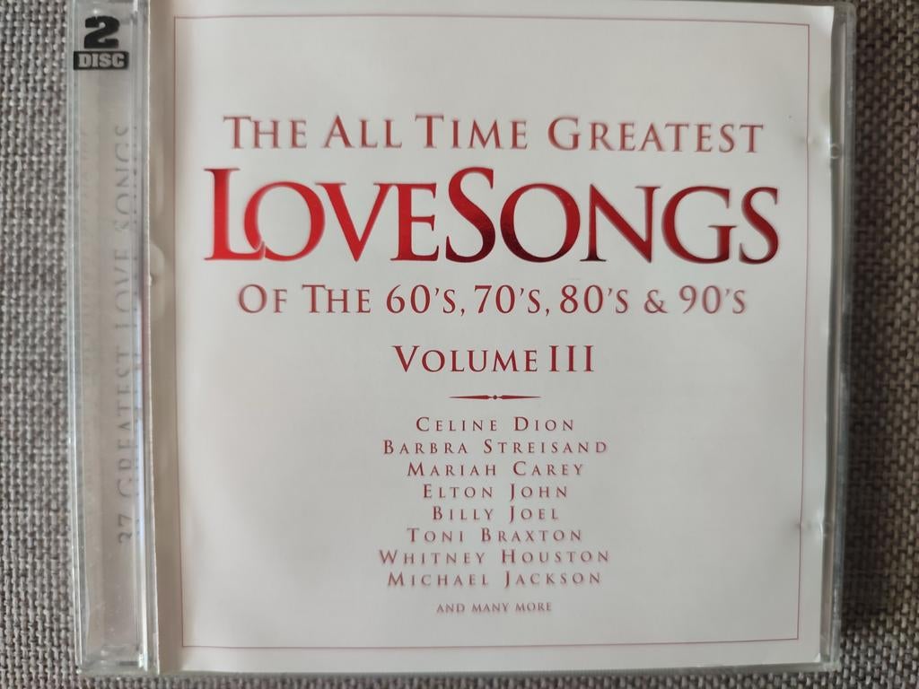 2-CD : THE ALL TIME GREATEST LOVE SONGS 60,70,80,90s Vol III, Ophalen of Verzenden, Gebruikt