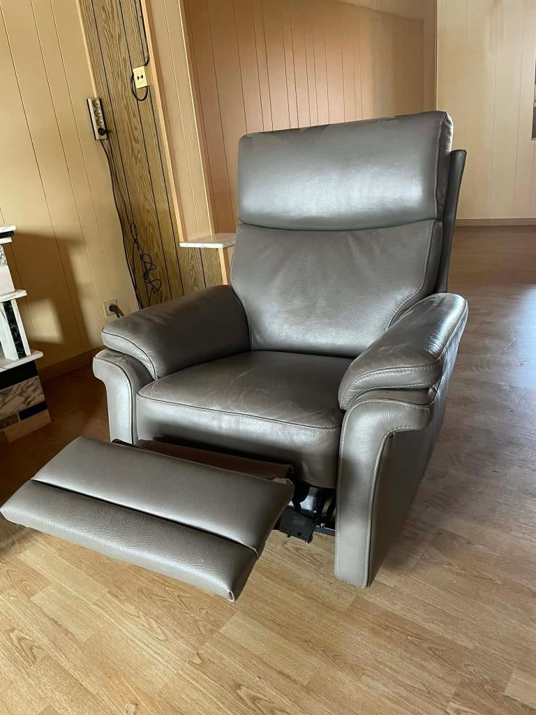 Fauteuil relax en cuir, Enlèvement, Comme neuf, Une personne, Cuir