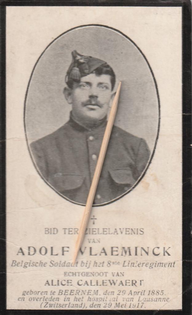 Victime de guerre 1914-1918, Envoi