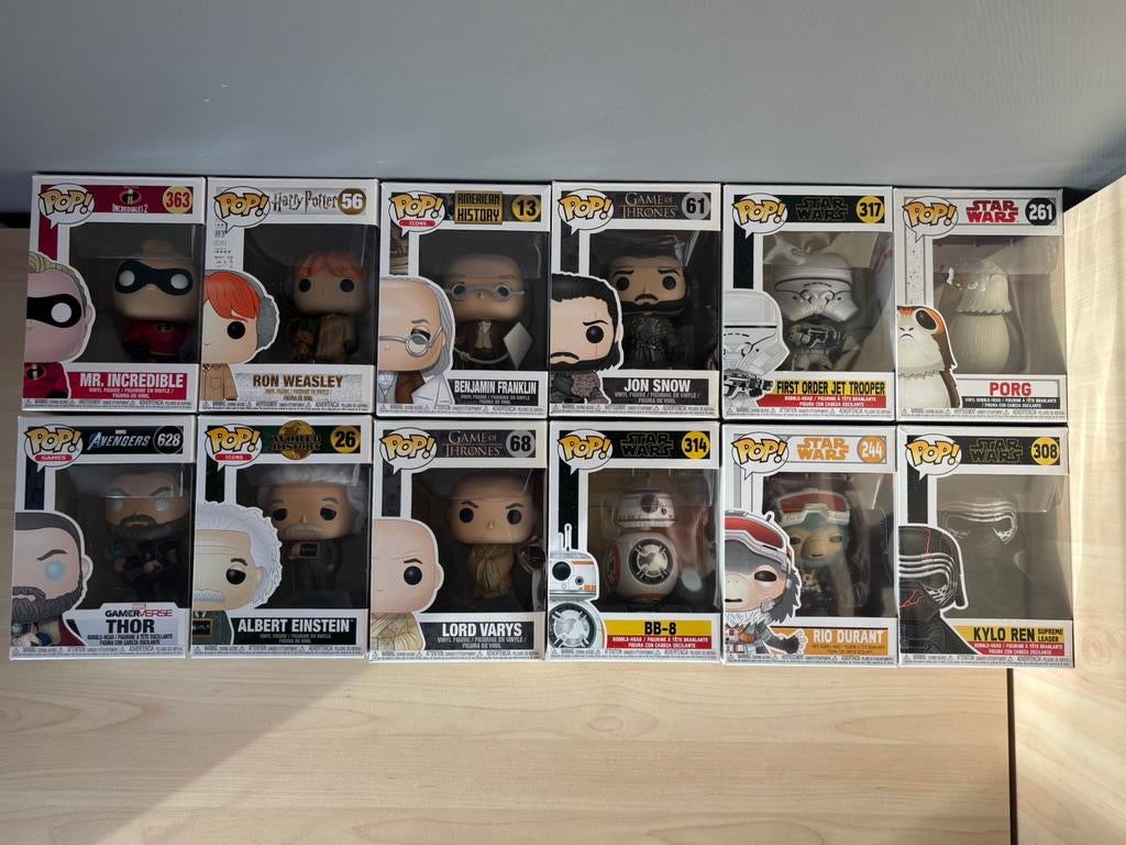 12 funko popetjes, Ophalen of Verzenden, Nieuw