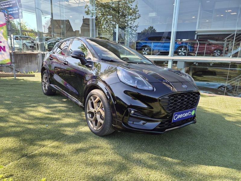 Ford Puma Ecoboost mHEV ST-Line V AUT, Auto's, Ford, Zwart, Parkeersensor, Leder en Stof, Zwart