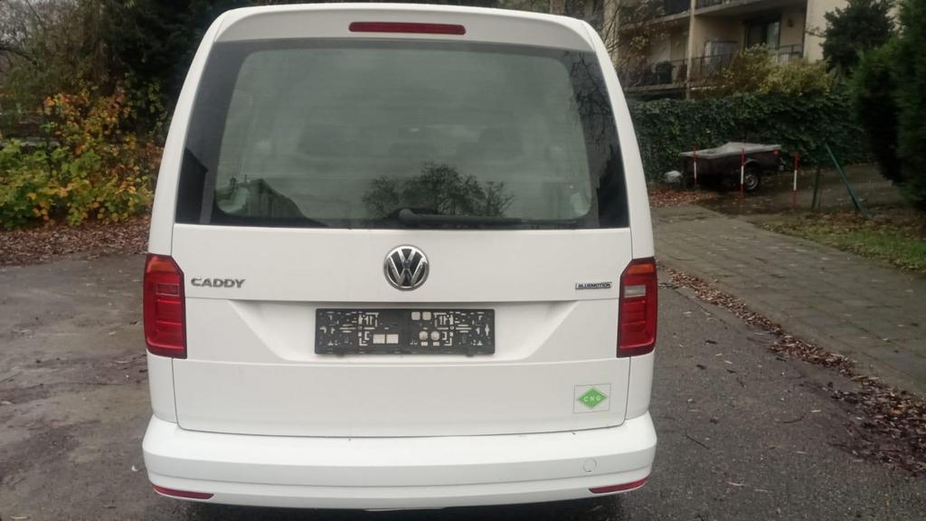 Vw Caddy 1.4 Benzine+CNG – 02/2019 – 114.600 km – Incl btw, Auto's, 4 deurs, Monovolume, CNG (Aardgas), Wit
