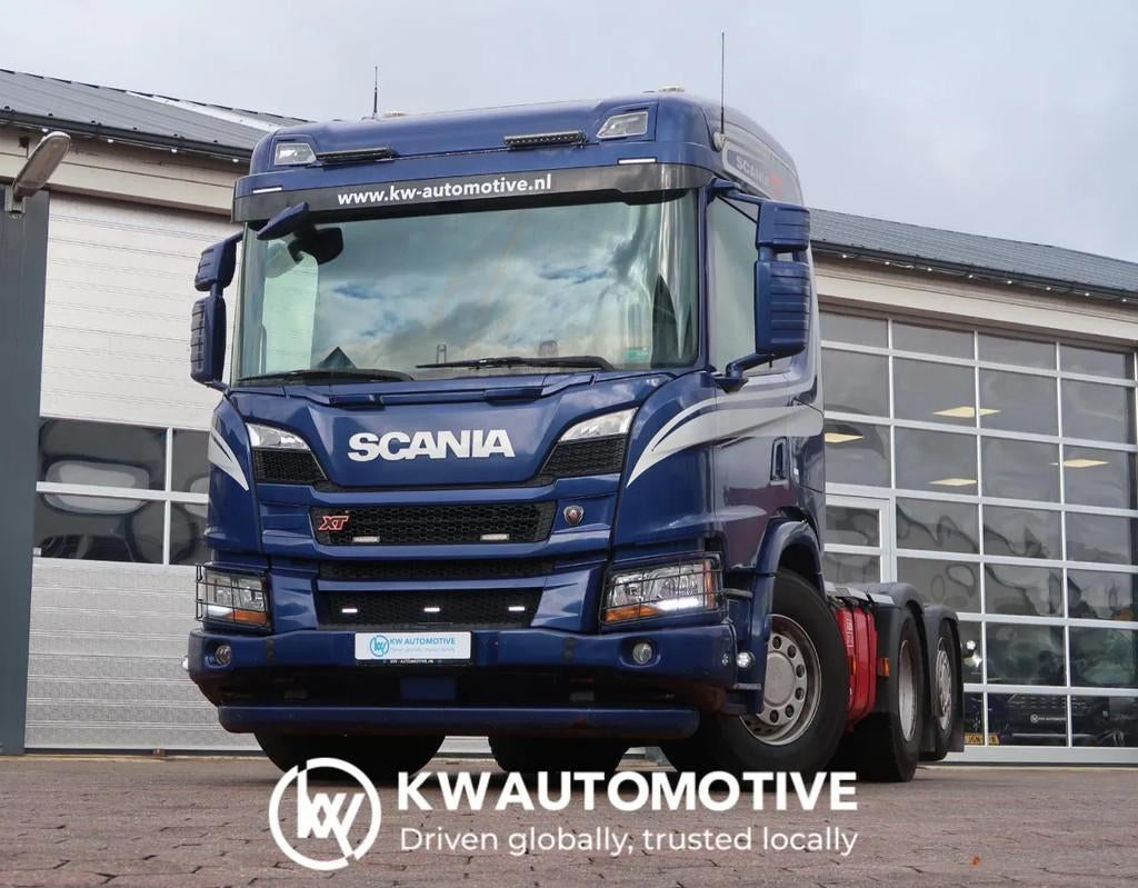 Scania P500 6x2/ FULL AIR/ HYDRAULIC/ LEATHER/ 2.950 WB/ DIF, Auto's, Vrachtwagens, Automaat, Euro 6, Scania, Xenon verlichting