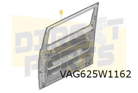 Volkswagen T5/T5 II/T6/T6.1 schuifdeur Rechts (met ruituitsp, Auto-onderdelen, -, -, Nieuw, -