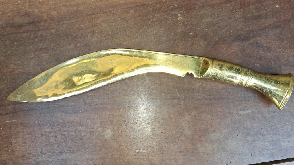 Grote koperen Kukri dolk, Ophalen of Verzenden