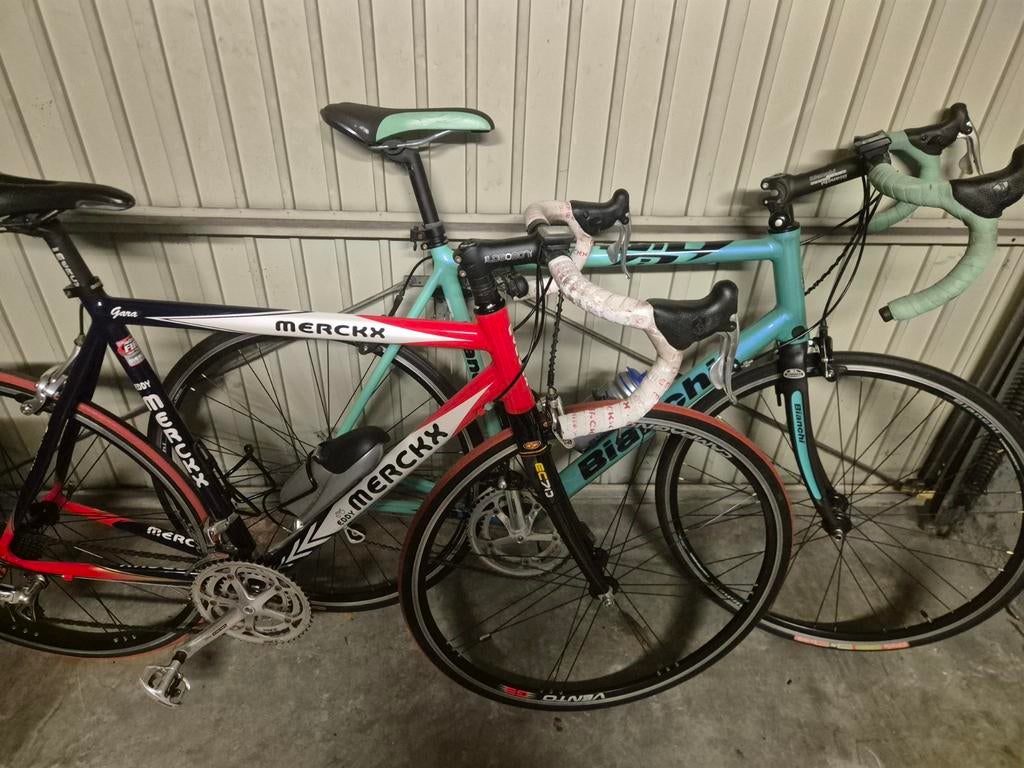 Eddy merckx en bianchi koersfiets, Fietsen en Brommers, Ophalen